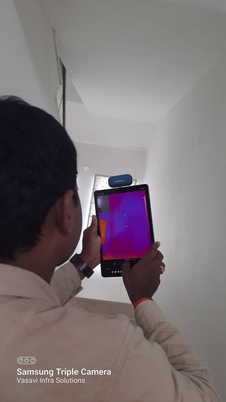 IR Thermography ceiling scan